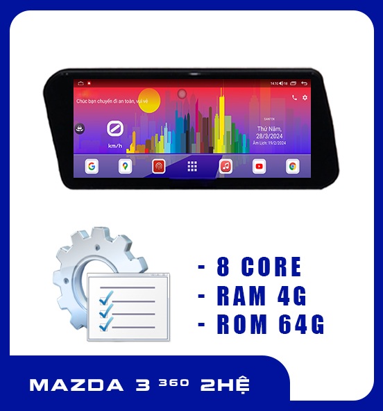 Màn Android MAZDA 3 360